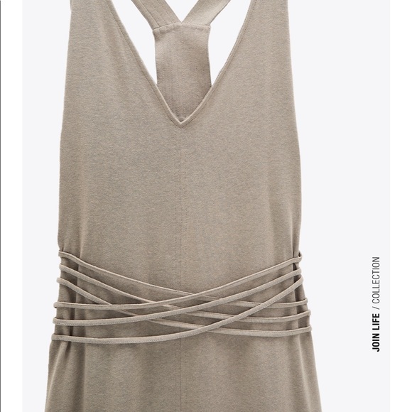 ZARA BNWT Long Halter Dress - Picture 2 of 4